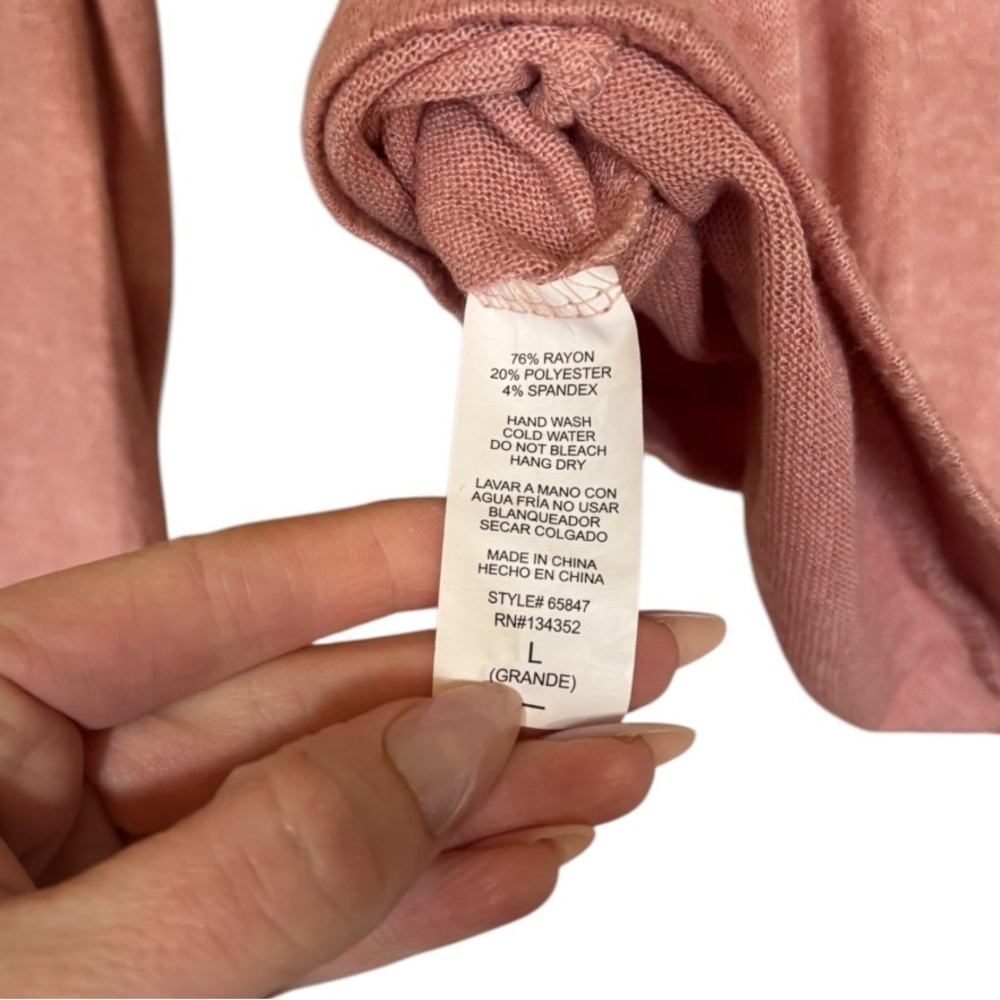 Ambiance Light Pink Hoodie Size Large (L) - Picture 9 of 9